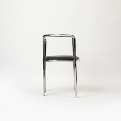 Postmodern Chrome Chairs, Italy, 1980s, Set of 4-IVW-2036161