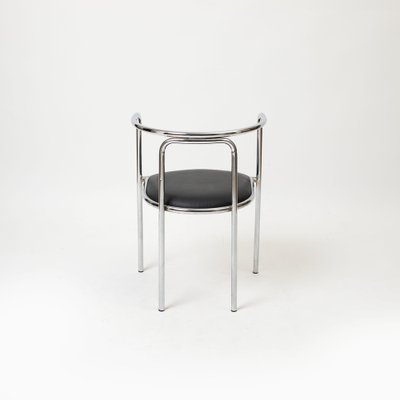 Postmodern Chrome Chairs, Italy, 1980s, Set of 4-IVW-2036161