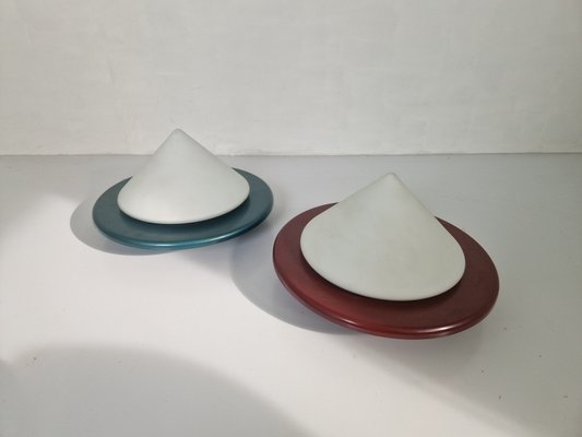 Postmodern Cone Shaped Ceiling Lamps, 1980s, Set of 2-DGW-2033706