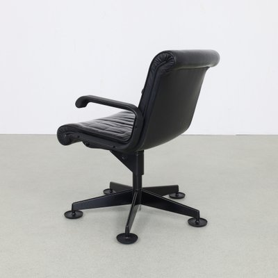 Postmodern Conference Chair in Leather by Richard Sapper for Knoll, 1980s-RZV-1731551