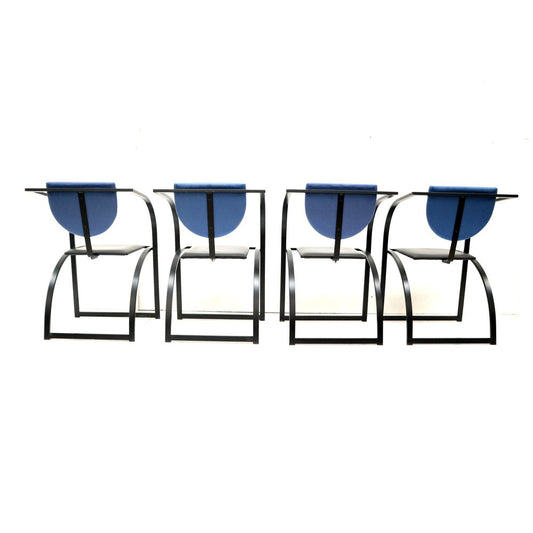 Postmodern Cosinus Dining Chairs by Karl Friedrich Förster for KFF, 1980s, Set of 4