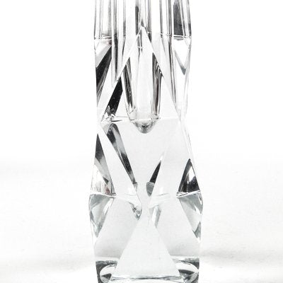 Postmodern Crystal Vase attributed to for Zelezny Brod Glassworks, Former Czechoslovakia, 1950s-BKO-1824373