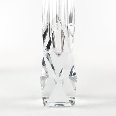 Postmodern Crystal Vase attributed to for Zelezny Brod Glassworks, Former Czechoslovakia, 1950s-BKO-1824373