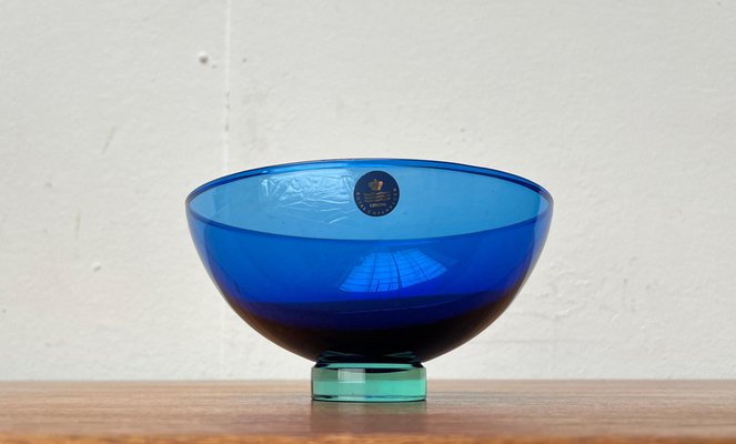 Postmodern Danish Crystal Glass Bowl by Anja Kjaer for Royal Copenhagen-UAH-1705831