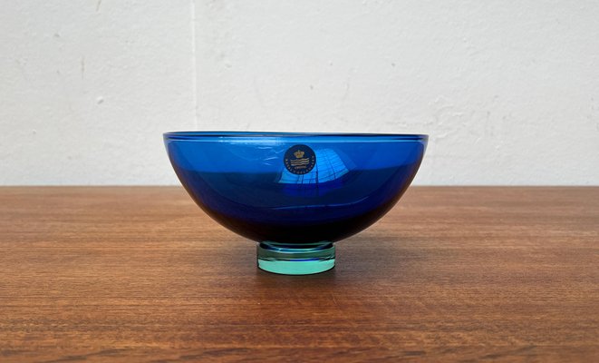 Postmodern Danish Crystal Glass Bowl by Anja Kjaer for Royal Copenhagen-UAH-1705831