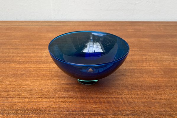 Postmodern Danish Crystal Glass Bowl by Anja Kjaer for Royal Copenhagen-UAH-1705831