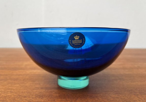 Postmodern Danish Crystal Glass Bowl by Anja Kjaer for Royal Copenhagen-UAH-1705831