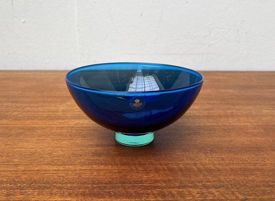 Postmodern Danish Crystal Glass Bowl by Anja Kjaer for Royal Copenhagen-UAH-1705831