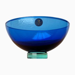 Postmodern Danish Crystal Glass Bowl by Anja Kjaer for Royal Copenhagen-UAH-1705831