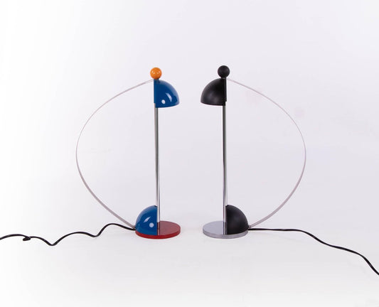 Postmodern Desk Lamps by Siggi Fischer for Thomas Schulte Designmanufaktur Leverkusen, Set of 2