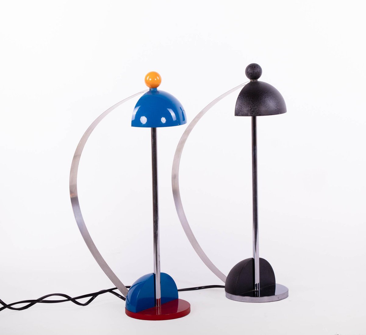 Postmodern Desk Lamps by Siggi Fischer for Thomas Schulte Designmanufaktur Leverkusen, Set of 2