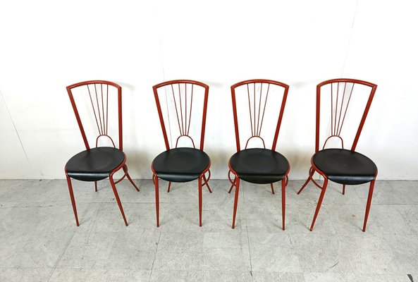 Postmodern Dining Chairs, 1980s, Set of 4-IRH-1735562