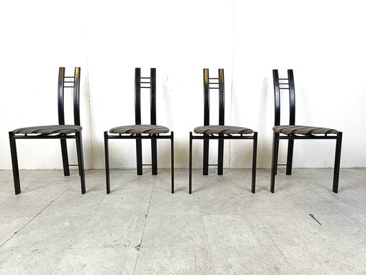 Postmodern Dining Chairs, 1980s, Set of 4-IRH-1788429