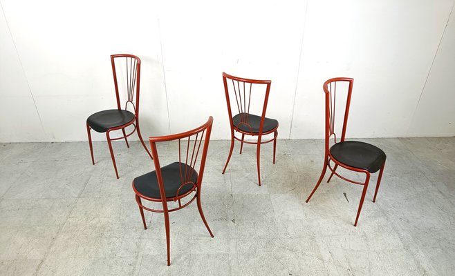 Postmodern Dining Chairs, 1980s, Set of 4-IRH-1735562