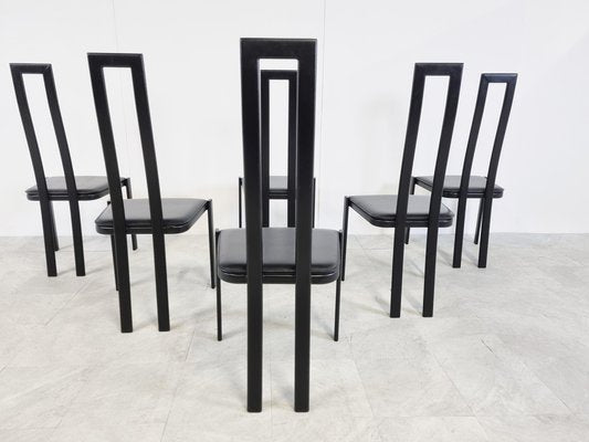 Postmodern Dining Chairs, 1980s, Set of 6-IRH-1209859