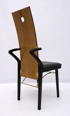 Postmodern Dining Chairs by Pierre Cardin, Italy, 1980s, Set of 4-FER-965761