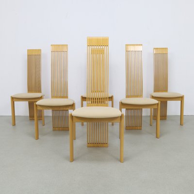 Postmodern Dining Chairs by Pietro Constantini, 1980s, Set of 6-RZV-1796653