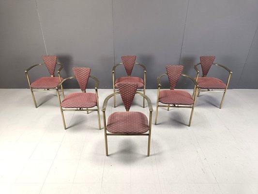 Postmodern Dining Chairs from Belgo Chrom / Dewulf Selection, 1980s, Set of 6-IRH-2032235