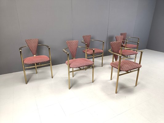 Postmodern Dining Chairs from Belgo Chrom / Dewulf Selection, 1980s, Set of 6-IRH-2032235