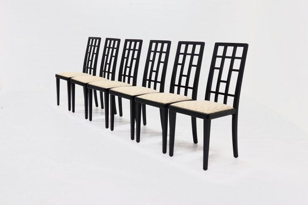 Postmodern Dining Table & Chairs from Thonet, 1980s, Set of 7-VV-1438478