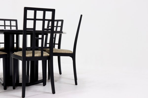 Postmodern Dining Table & Chairs from Thonet, 1980s, Set of 7-VV-1438478