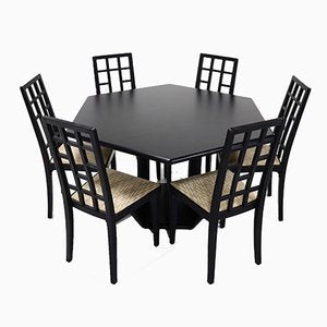 Postmodern Dining Table & Chairs from Thonet, 1980s, Set of 7-VV-1438478