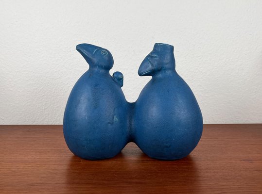 Postmodern Dutch Studio Pottery Sculptural Vase with Bird Design from Agu Reuver, Holland, 1996-UAH-2024496