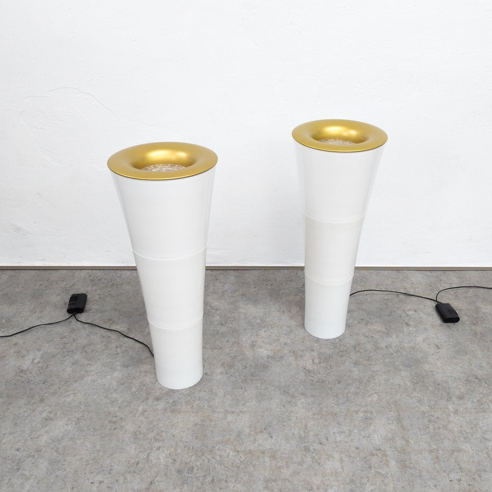 Postmodern Fackla Floor Lamps by Carl Öjerstam and Magnus Elebäck for Ikea, 1990s, Set of 2