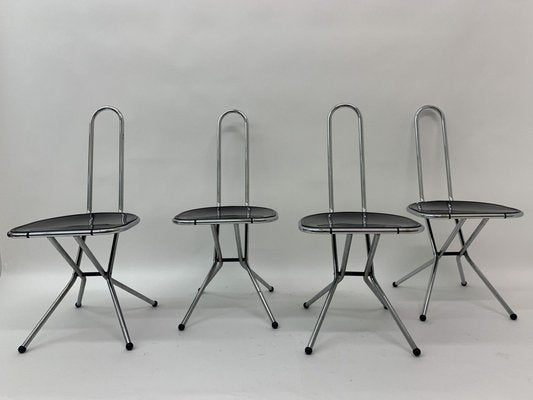 Postmodern Folding Chairs by Niels Gammelgaard for Ikea, 1980s, Set of 4-BGP-1758486