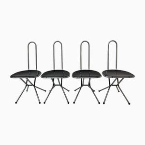 Postmodern Folding Chairs by Niels Gammelgaard for Ikea, 1980s, Set of 4-BGP-1758486