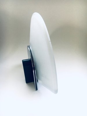 Postmodern Frosted Glass Sconce Wall Lamp from Metalarte, Spain, 1980s-RQV-1395960