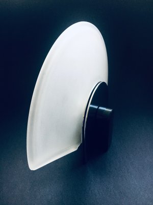 Postmodern Frosted Glass Sconce Wall Lamp from Metalarte, Spain, 1980s-RQV-1395960