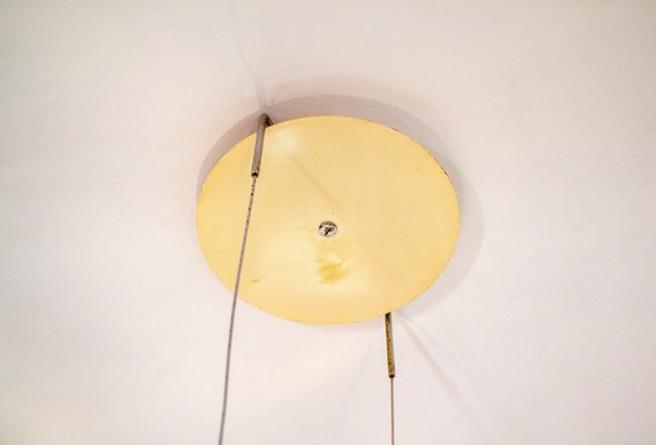 Postmodern Glass Ceiling Lamp in Saporiti Italia, 1980s-VCV-1273983