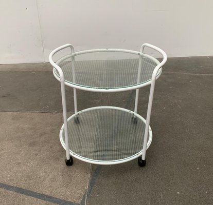 Postmodern Glass Service Trolley or Side Table-UAH-1128533