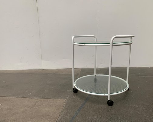 Postmodern Glass Service Trolley or Side Table-UAH-1128533