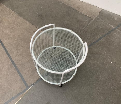 Postmodern Glass Service Trolley or Side Table-UAH-1128533