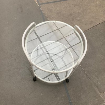 Postmodern Glass Service Trolley or Side Table-UAH-1128533