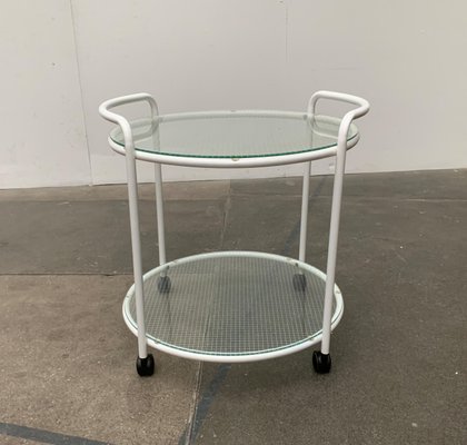 Postmodern Glass Service Trolley or Side Table-UAH-1128533