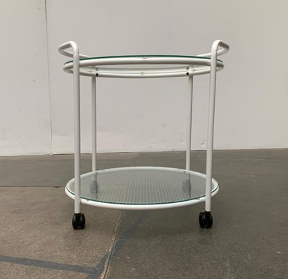 Postmodern Glass Service Trolley or Side Table-UAH-1128533