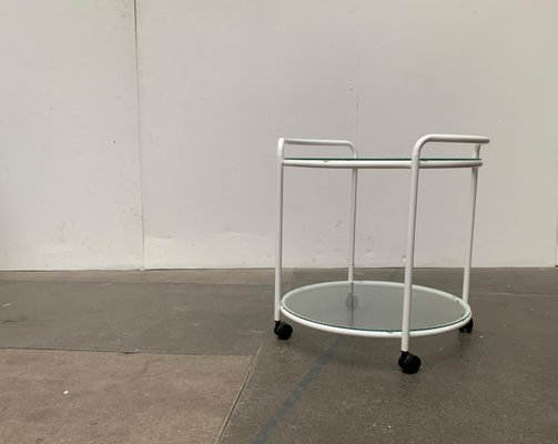 Postmodern Glass Service Trolley or Side Table-UAH-1128533