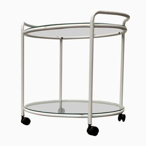 Postmodern Glass Service Trolley or Side Table-UAH-1128533