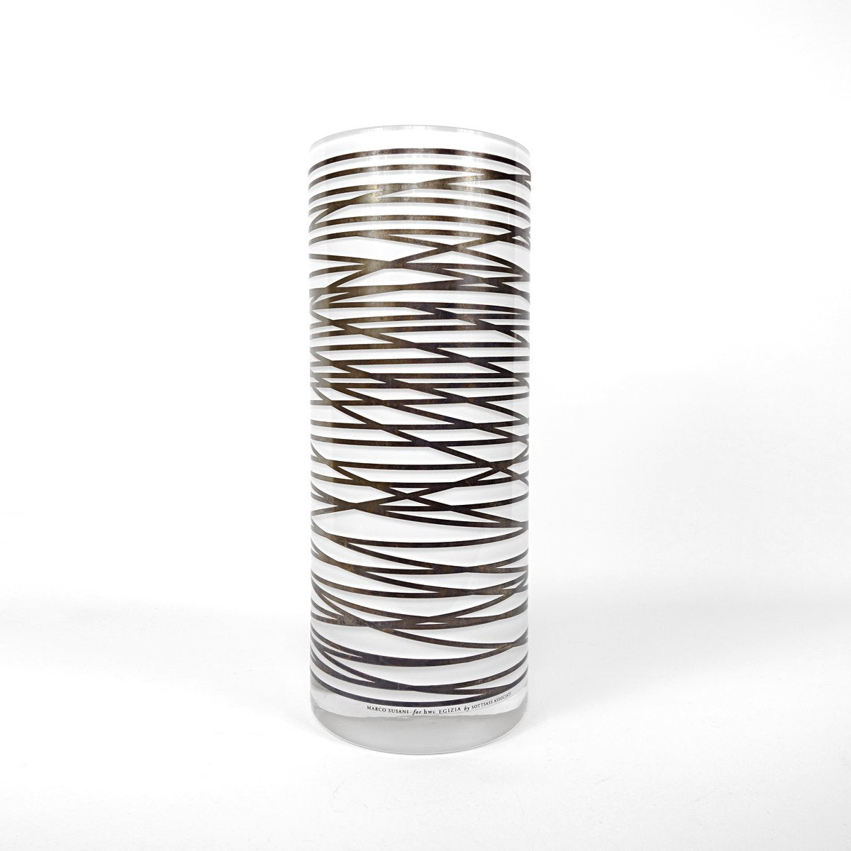 Postmodern Glass Vase by Marco Susani for HWC Egyptian / Sottsass Associati