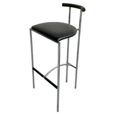 Postmodern Italian Black Tokyo Stool by Rodney Kinsman for Bieffeplast, 1985-EHE-1349579