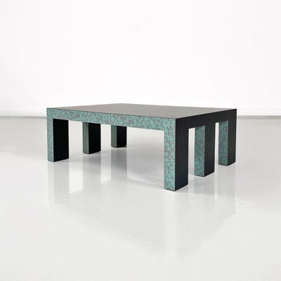 Postmodern Italian Coffee Table in Black Wood, 1980s-GDD-1796143