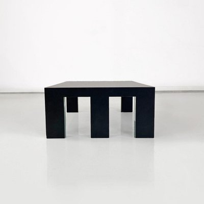 Postmodern Italian Coffee Table in Black Wood, 1980s-GDD-1796143