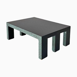 Postmodern Italian Coffee Table in Black Wood, 1980s-GDD-1796143