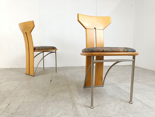 Postmodern Italian Dining Chairs, 1980s, Set of 6-IRH-1776641