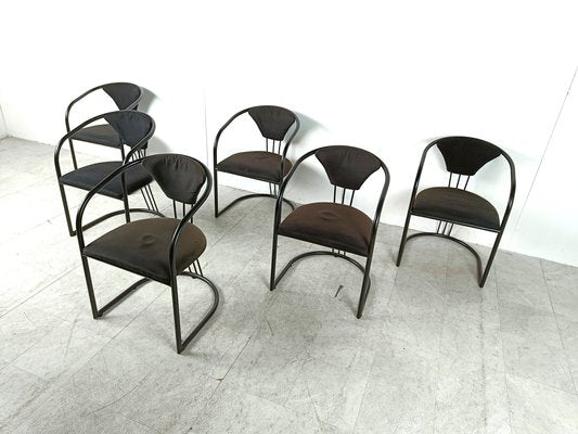 Postmodern Italian Dining Chairs, 1980s, Set of 6-IRH-1806559