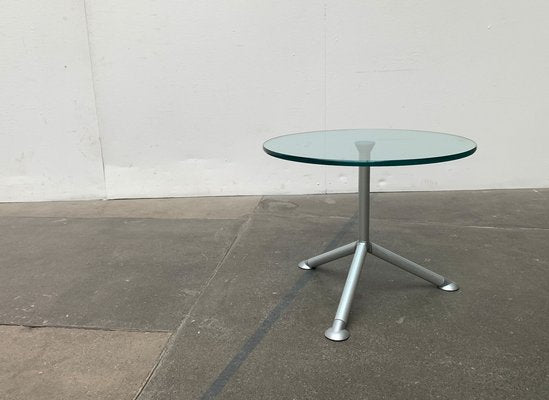 Postmodern Italian Help Series Side Table in Glass by Paolo Bistacchi for Albed, Milano-UAH-1176829