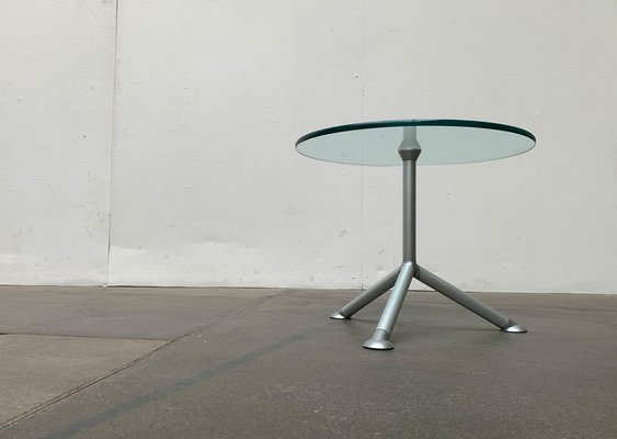 Postmodern Italian Help Series Side Table in Glass by Paolo Bistacchi for Albed, Milano-UAH-1176829